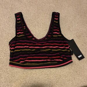 DKNY Multicolor Striped Bra